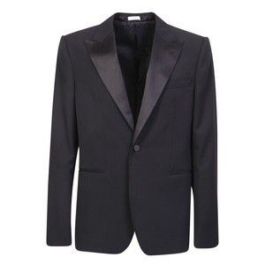 Alexander Mcqueen Black Single-Breasted Tailored Jacket Blazer - NWT